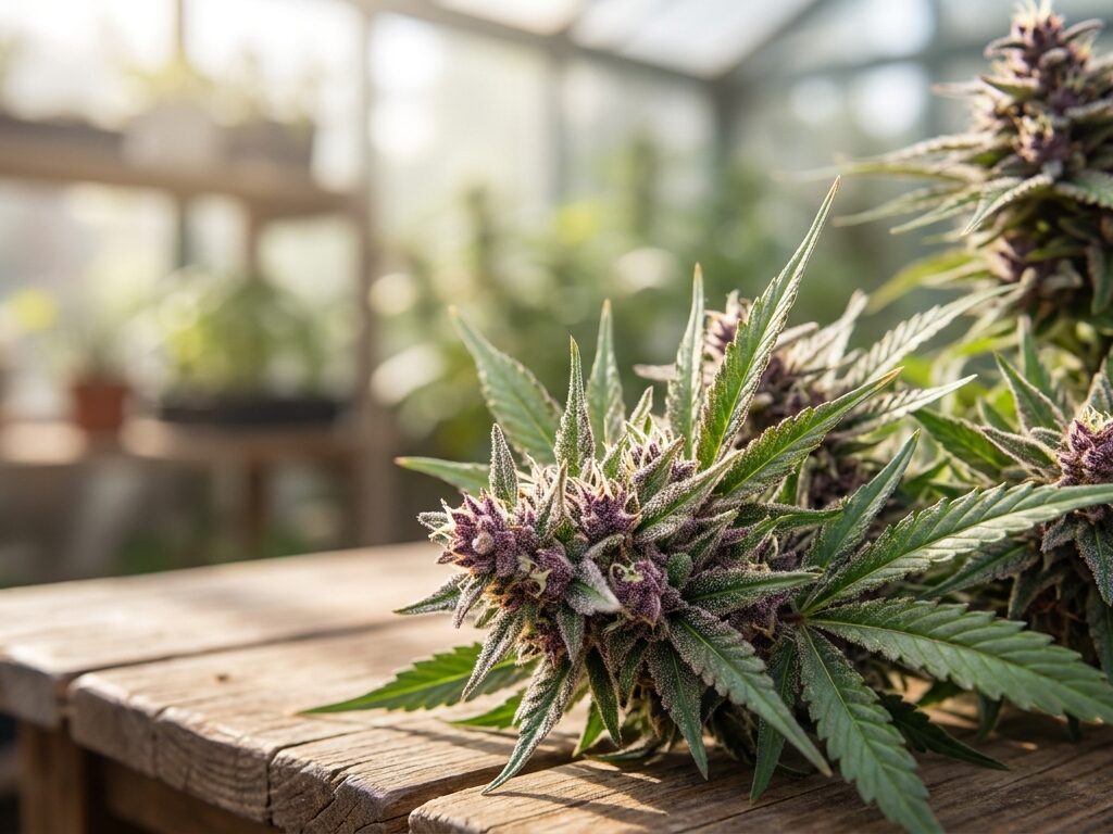 Opening photo: Purple haze strain