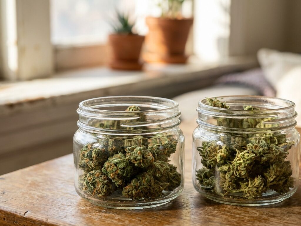 Opening photo: Indica vs sativa