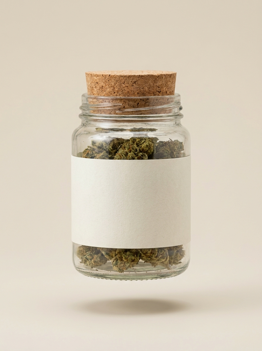 Spliff pre rolled joints and loose flower photographed together, September 2026 shelf