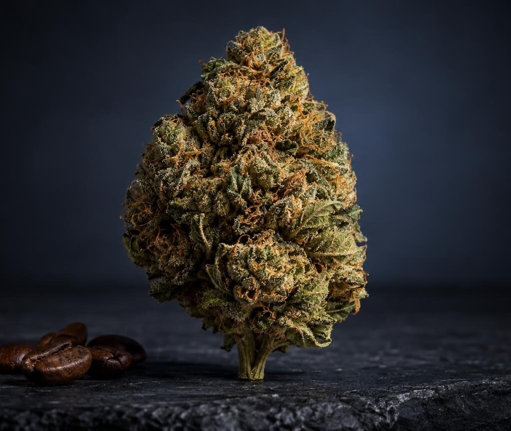Close-up in natural light on the theme of Indica Plant