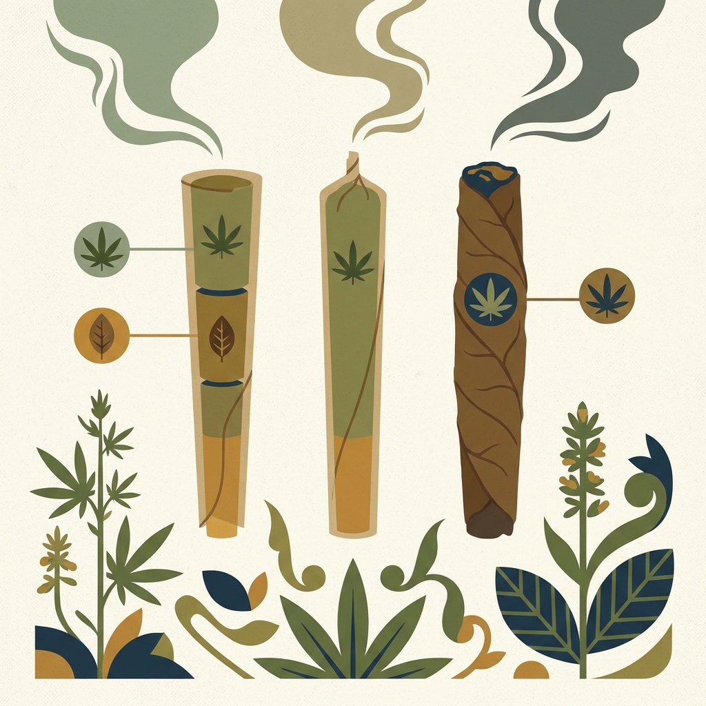 Illustration: Rolling spliffs · What is a spliff, and how is it different from a joint or a blunt?
