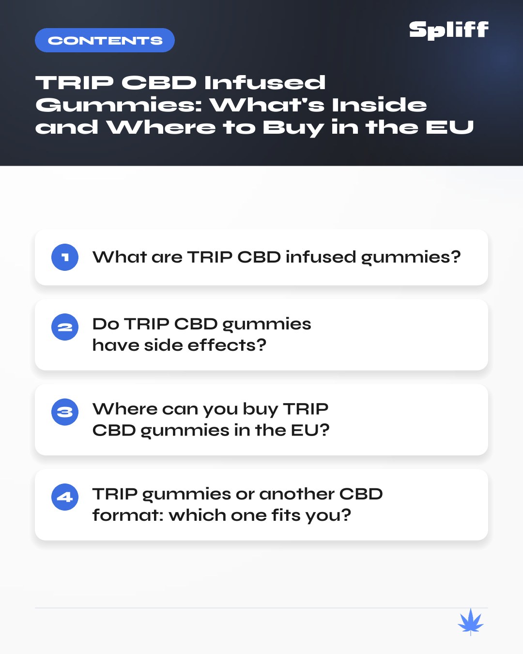 TRIP CBD Infused Gummies: contents — What are TRIP CBD infused gummies?