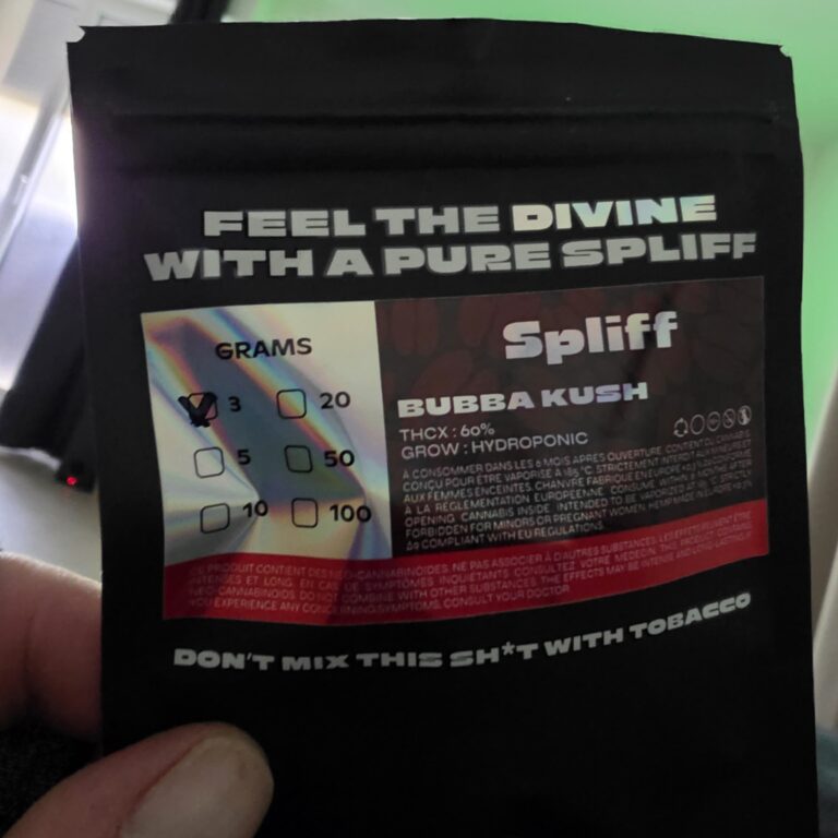 Click to view full screen Customer review Bubba Kush with photo - Spliff