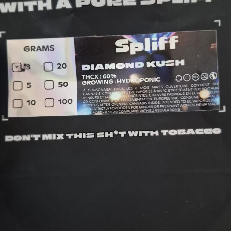 Click to view full screen Customer review Diamond Kush with photo - Spliff