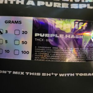 Customer review Purple Hash with photo - Spliff